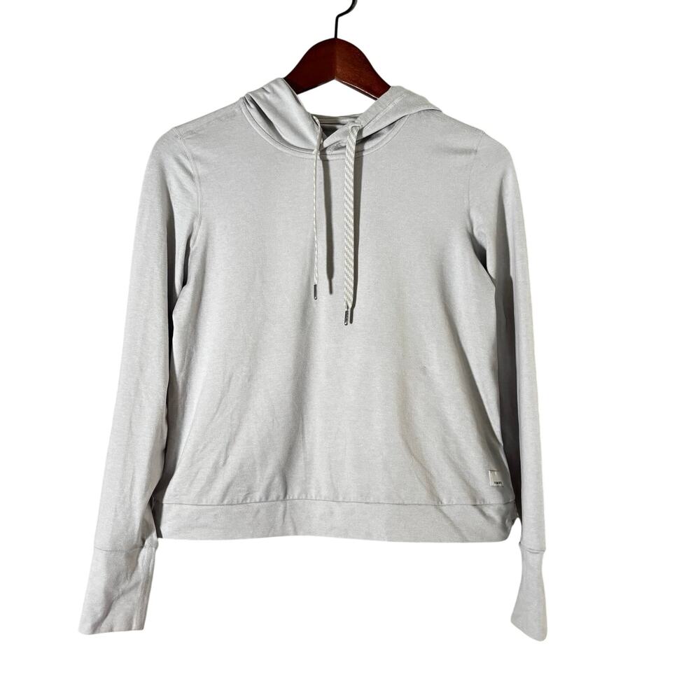 Vuori Halo Essential Hoodie Cream Extra Small XS Soft Performance Activewear